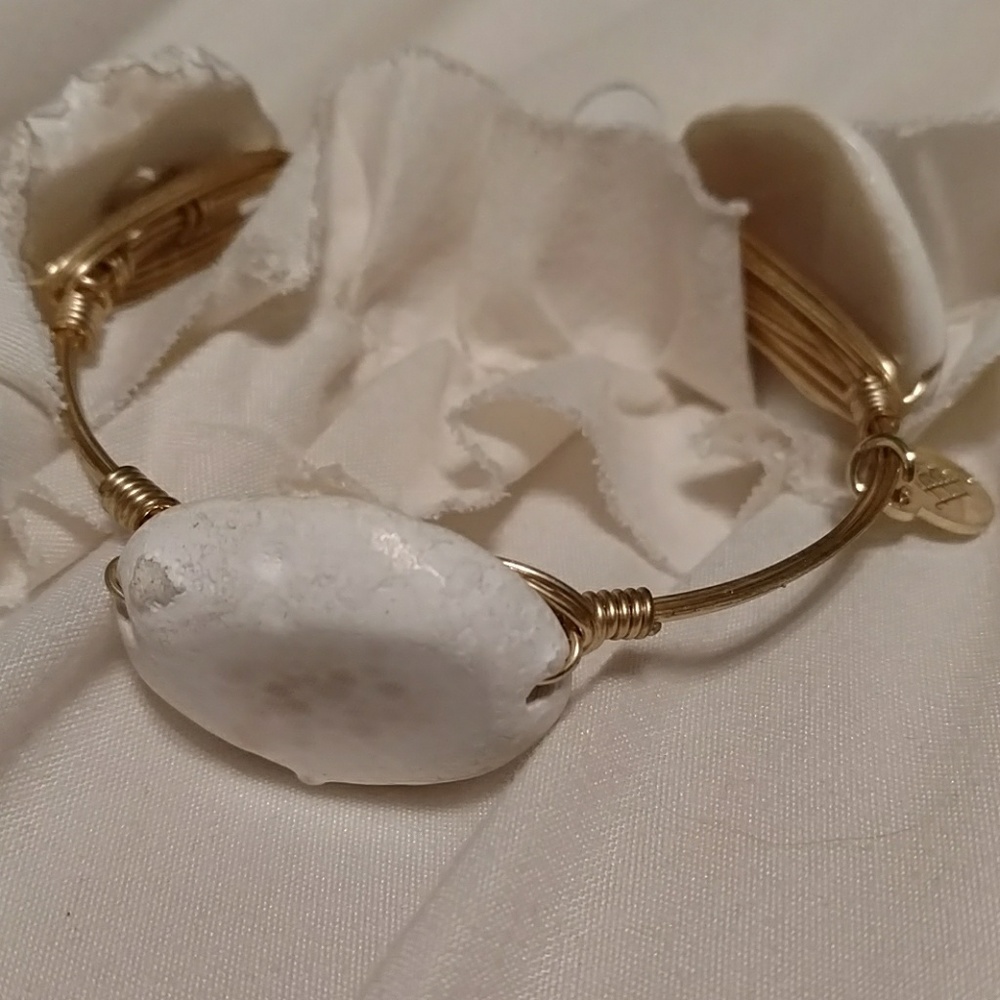 Bourbon & Bowties White Stone Bracelet